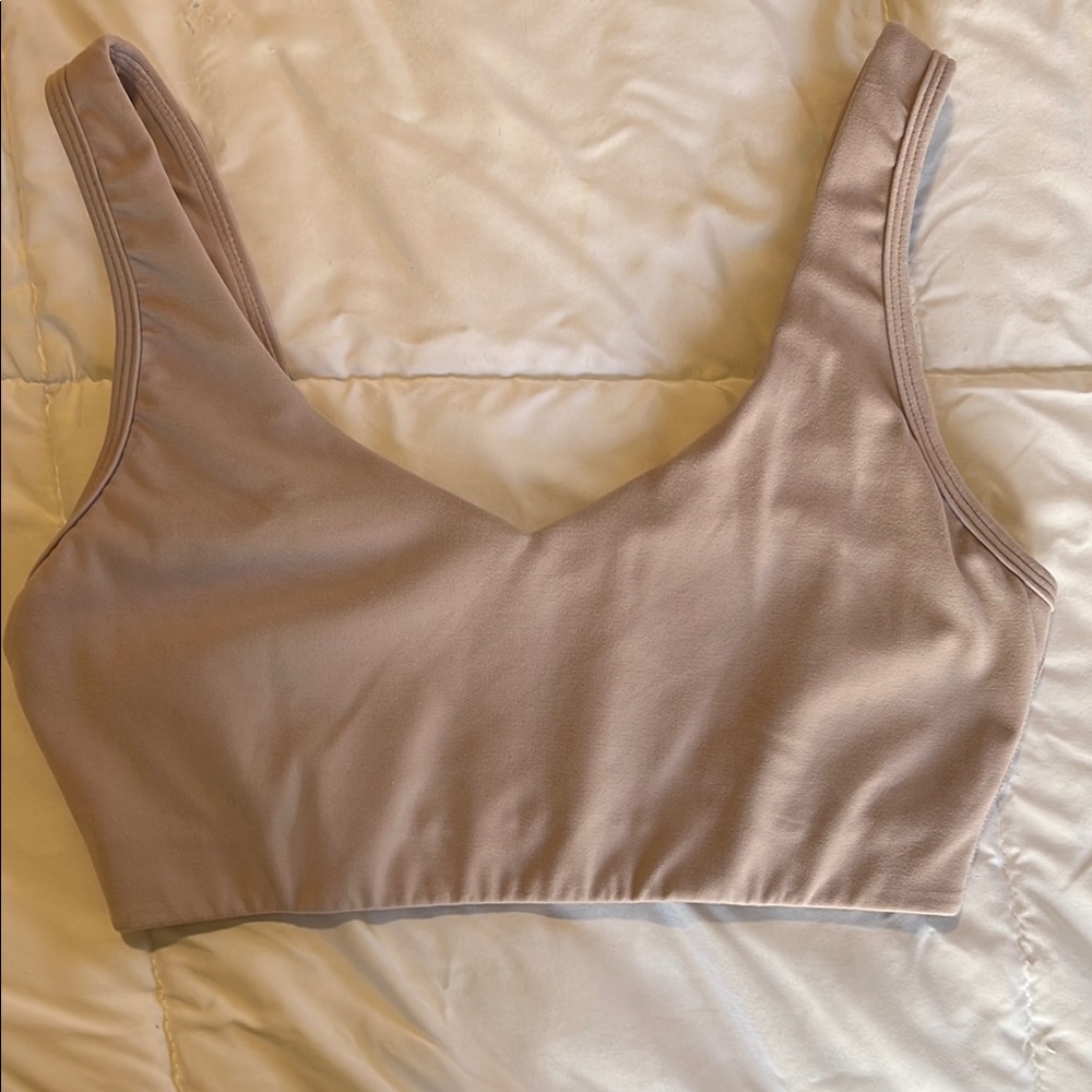 PARAGON purplish taupe Bra with Wide Shoulder Straps and Scoop Neckline S